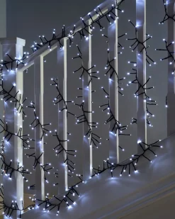 WeRChristmas 180 Chasing Cluster Light String, Bright White^ Cluster Lights|Tree Lights
