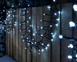 WeRChristmas 180 Chasing Cluster Light String, Bright White^ Cluster Lights|Tree Lights