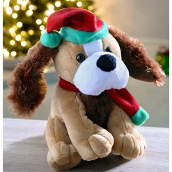 WeRChristmas 30 Cm Standing And Singing Dog With Flapping Ears Christmas Decoration^ Novelty|Figurines