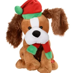 WeRChristmas 30 Cm Standing And Singing Dog With Flapping Ears Christmas Decoration^ Novelty|Figurines