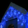 WeRChristmas 360 Icicle LED Light String, Blue, 8.8 M^ Icicle Lights