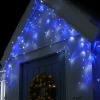 WeRChristmas 360 Icicle LED Light String, Blue/White, 8.8 M^ Icicle Lights