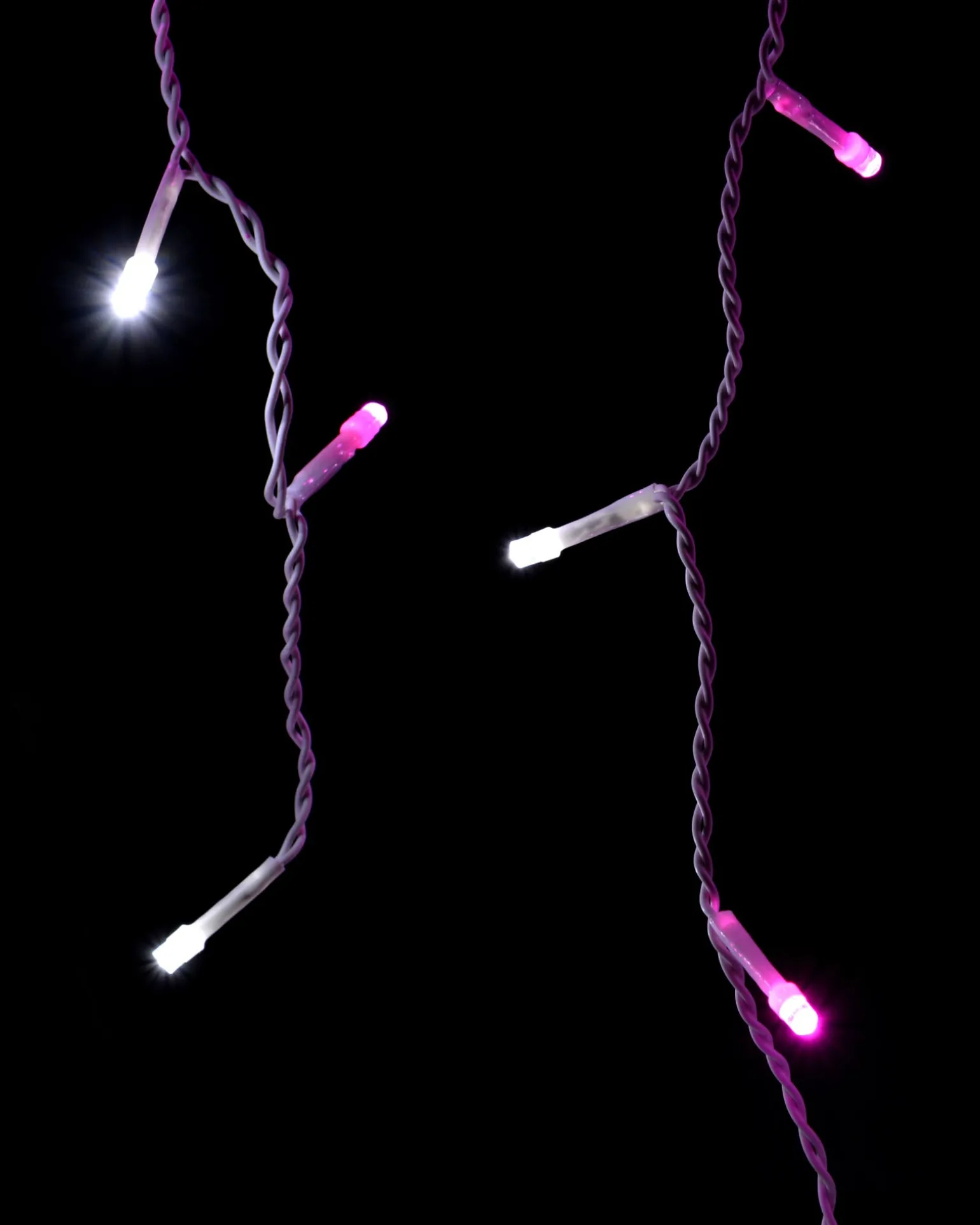 WeRChristmas 360 Icicle LED Light String, Pink/White, 8.8 M^ Icicle Lights