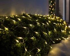 WeRChristmas 180 LED Connectable Net Light, Warm White, 1.8 M^ Curtain & Net Lights|Connectable Lights