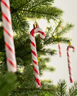 WeRChristmas 6 Pack Of Shatterproof Candy Canes, Red, 13 Cm^ Shatterproof Baubles