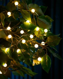 WeRChristmas 80 Pastel Warm White Micro LED Berry Lights, 2.4 M^ Fairy Lights|Tree Lights