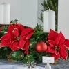 WeRChristmas 3 Pillar Decorated Garland Candle Holder, Red, 76 Cm^ Table Decorations|Candle Holder Garlands