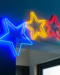 WeRChristmas 5 Star Rope Light Silhouette, 190 Cm^ Festive Star, Snowflake & Sign Lights