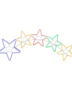 WeRChristmas 5 Star Rope Light Silhouette, 190 Cm^ Festive Star, Snowflake & Sign Lights