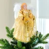WeRChristmas Angel Christmas Tree Topper, Gold, 30 Cm^ Tree Toppers
