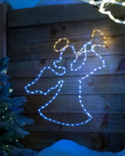WeRChristmas Angel Rope Light Silhouette, 49 Cm^ Christmas Characters