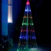 WeRChristmas Animated Flashing Pop-Up Christmas Tree, 190 Cm^ Tree Silhouettes