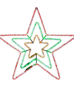 WeRChristmas Animated Flashing Star Rope Light Silhouette, 72 Cm^ Festive Star, Snowflake & Sign Lights