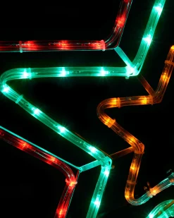 WeRChristmas Animated Flashing Star Rope Light Silhouette, 72 Cm^ Festive Star, Snowflake & Sign Lights