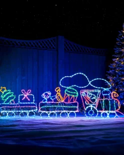 WeRChristmas Animated LED Train Rope Light Silhouette, 2.3 M^ Christmas Characters