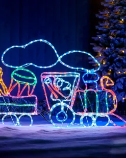 WeRChristmas Animated LED Train Rope Light Silhouette, 2.3 M^ Christmas Characters