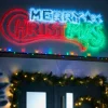WeRChristmas Animated Merry Christmas Rope Light Silhouette, 185 Cm^ Festive Star, Snowflake & Sign Lights