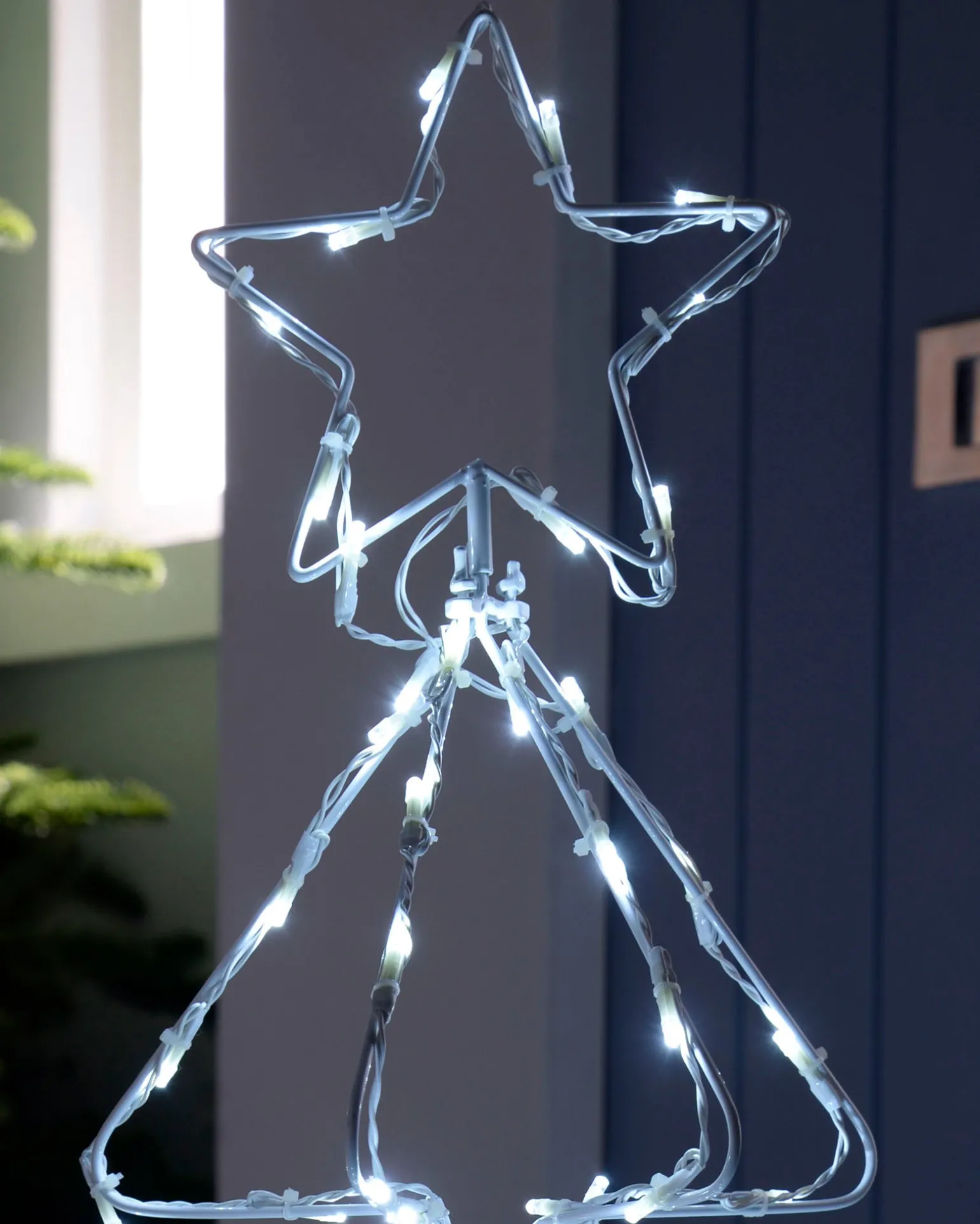 WeRChristmas Animated Multi-Function Christmas Tree Silhouette, 80 Cm^ Tree Silhouettes