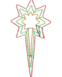 WeRChristmas Animated North Star LED Rope Light Silhouette, 116 Cm^ Festive Star, Snowflake & Sign Lights