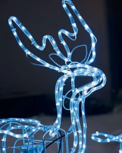WeRChristmas Animated Reindeer Family Silhouette, 88 Cm^ Outdoor Lighted Reindeer
