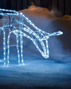 WeRChristmas Animated Reindeer Family Silhouette, 88 Cm^ Outdoor Lighted Reindeer