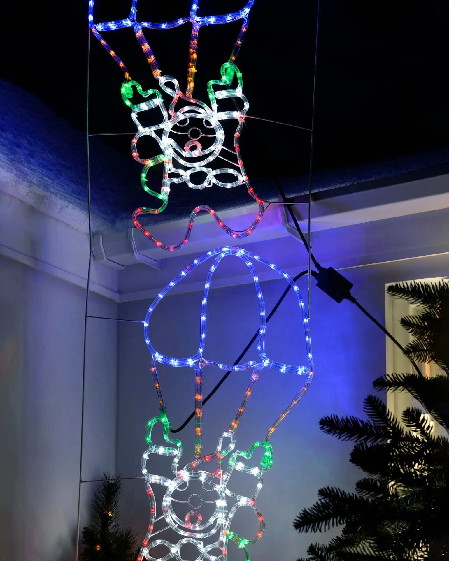 WeRChristmas Animated Santa Parachute Rope Light Silhouette, 183 Cm^ Christmas Characters