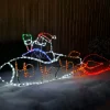 WeRChristmas Animated Santa Rocket Rope Light Silhouette, 170 Cm^ Christmas Characters
