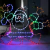 WeRChristmas Animated Santa Rope Light Silhouette, 90 Cm^ Christmas Characters