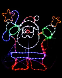WeRChristmas Animated Santa Rope Light Silhouette, 90 Cm^ Christmas Characters