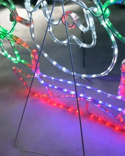 WeRChristmas Animated Santa Rope Light Silhouette, 90 Cm^ Christmas Characters