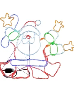 WeRChristmas Animated Santa Rope Light Silhouette, 90 Cm^ Christmas Characters