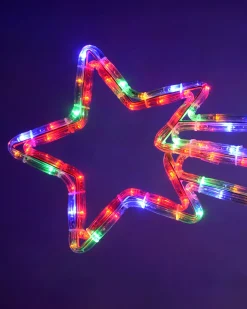 WeRChristmas Animated Shooting Star LED Rope Lights Silhouette With Speed Controller, 90 Cm - Large^ Festive Star, Snowflake & Sign Lights