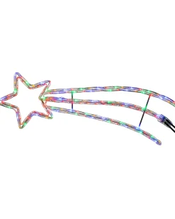 WeRChristmas Animated Shooting Star LED Rope Lights Silhouette With Speed Controller, 90 Cm - Large^ Festive Star, Snowflake & Sign Lights