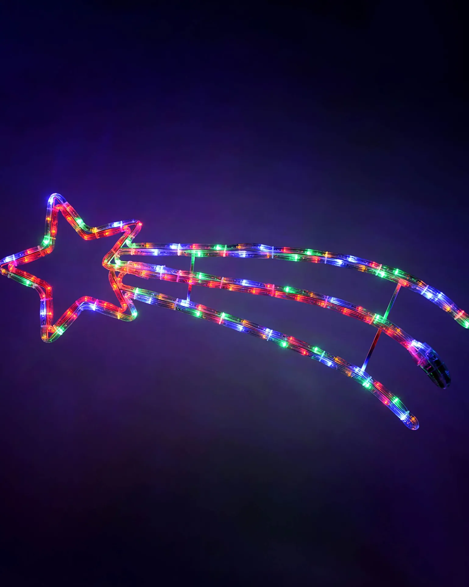 WeRChristmas Animated Shooting Star LED Rope Lights Silhouette With Speed Controller, 90 Cm - Large^ Festive Star, Snowflake & Sign Lights