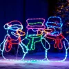 WeRChristmas Animated Snowman Rope Light Silhouette, 105 Cm^ Christmas Characters