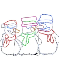 WeRChristmas Animated Snowman Rope Light Silhouette, 105 Cm^ Christmas Characters