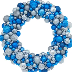 WeRChristmas Antarctica Bauble Wreath, 60 Cm^ Bauble Wreaths
