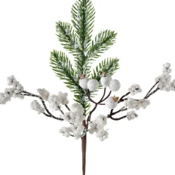 WeRChristmas Artificial Berries Pick, White, 31 Cm^ Flowers & Foliage|Flowers & Foliage