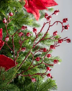WeRChristmas Artificial Berries Tree Pick, Red, 57 Cm^ Flowers & Foliage|Flowers & Foliage