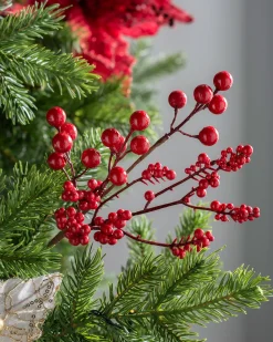 WeRChristmas Artificial Berries Tree Pick, Red, 30 Cm^ Flowers & Foliage|Flowers & Foliage