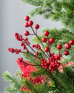 WeRChristmas Artificial Berries Tree Pick, Red, 30 Cm^ Flowers & Foliage|Flowers & Foliage