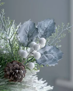 WeRChristmas Artificial Frosted Berries And Pinecones Pick, 20 Cm^ Flowers & Foliage|Flowers & Foliage