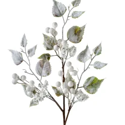 WeRChristmas Artificial Frosted Berries Pick, White, 25 Cm^ Flowers & Foliage|Flowers & Foliage