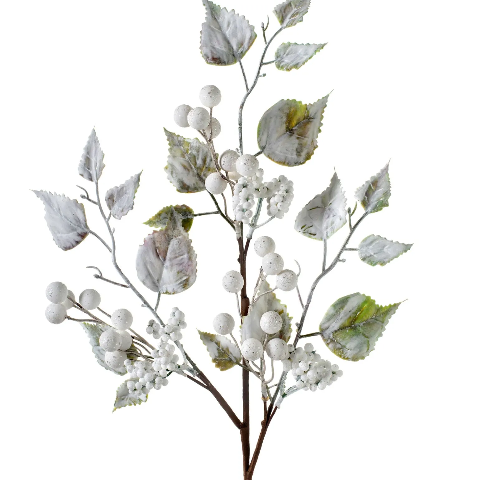 WeRChristmas Artificial Frosted Berries Pick, White, 25 Cm^ Flowers & Foliage|Flowers & Foliage