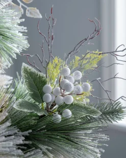 WeRChristmas Artificial Frosted Berries Pick, White, 31 Cm^ Flowers & Foliage|Flowers & Foliage