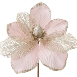 WeRChristmas Artificial Magnolia Flower, Pink, 24 Cm^ Flowers & Foliage|Flowers & Foliage