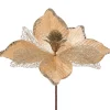 WeRChristmas Artificial Magnolia Flower, Gold, 24 Cm^ Flowers & Foliage|Flowers & Foliage