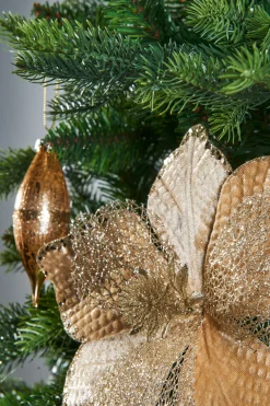 WeRChristmas Artificial Magnolia Flower, Gold, 24 Cm^ Flowers & Foliage|Flowers & Foliage
