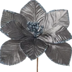 WeRChristmas Artificial Magnolia Flower, Grey, 28 Cm^ Flowers & Foliage|Flowers & Foliage