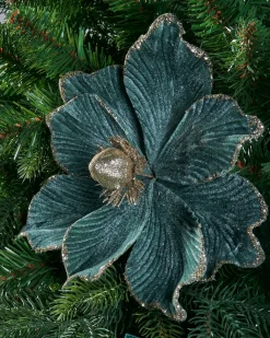 WeRChristmas Artificial Magnolia Flower, Emerald, 23 Cm^ Flowers & Foliage|Flowers & Foliage